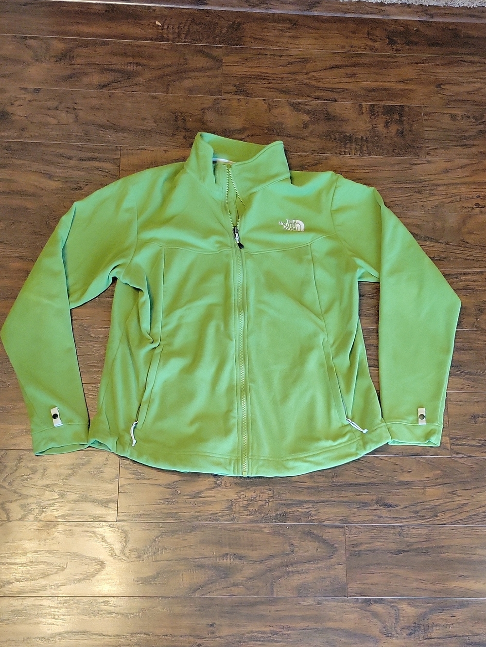 The North Face Women's Lime Green Full-Zip Utility Fleece Jacket